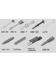 US aircraft weapon-Air-to-Air Missile, 1/32 - Trumpeter 03303
