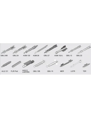 US aircraft weapons - Guided Bombs, 1/32 - Trumpeter 03304