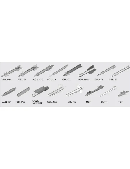 US aircraft weapons - Guided Bombs, 1/32 - Trumpeter 03304