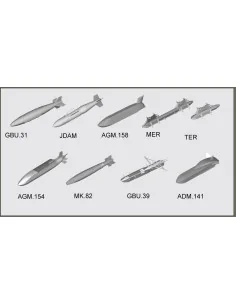 US aircraft weapons - Guided Bombs, 1/32 - Trumpeter 03305