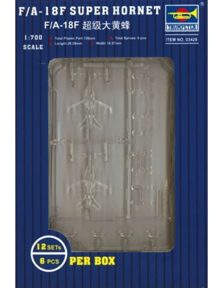[NO_DESC] F/A-18F Super Hornet, 1/700 - Trumpeter 03429