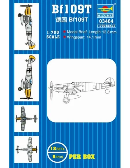 Bf109, 1/700 - Trumpeter 03464