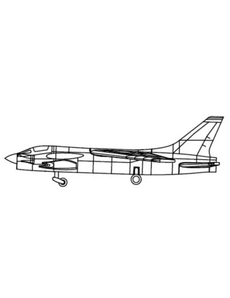 F-8 Crusader, 1/700 - Trumpeter 03473