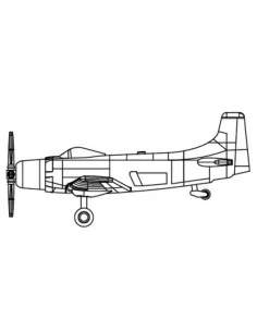 A-1 Skyraider, 1/700 - Trumpeter 03475