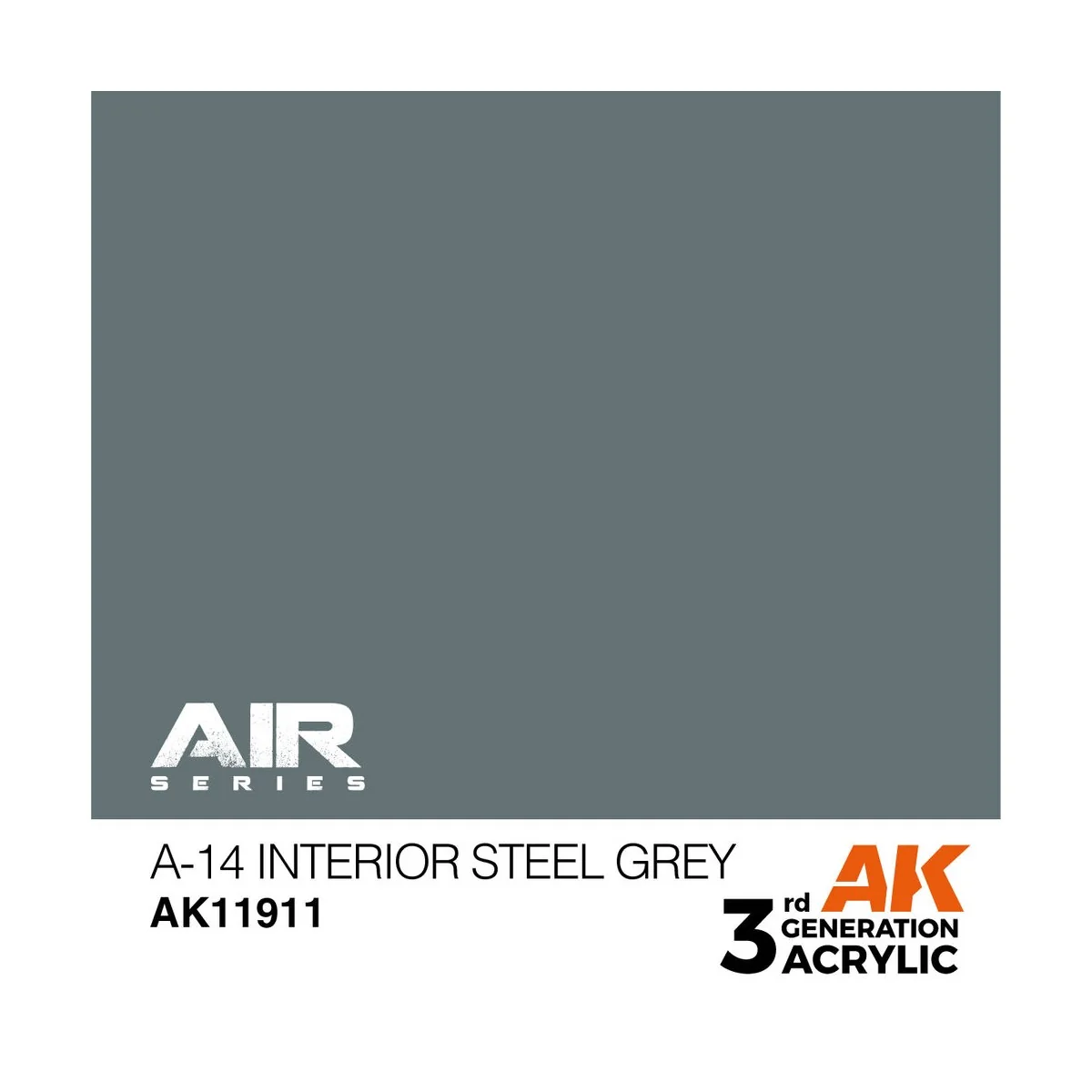A-14 Interior Steel Grey - AK Interactive AK11911 A-14 Interior Steel Grey - AK Interactive AK11911