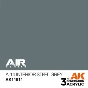 A-14 Interior Steel Grey - AK Interactive AK11911 A-14 Interior Steel Grey - AK Interactive AK11911