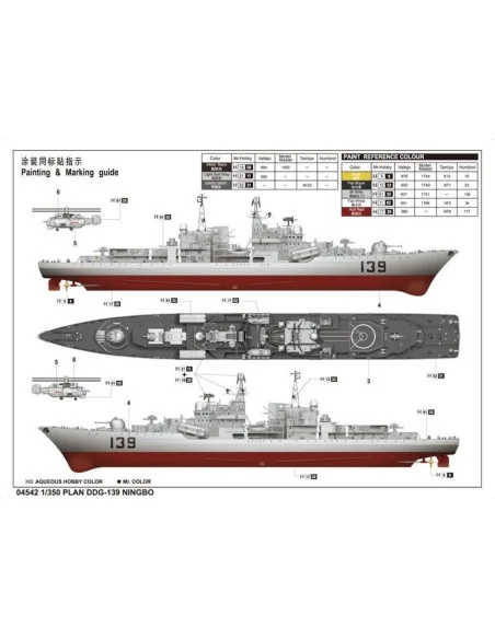 PLAN DDG 139 "NINGBO", 1/350 - Trumpeter 04542
