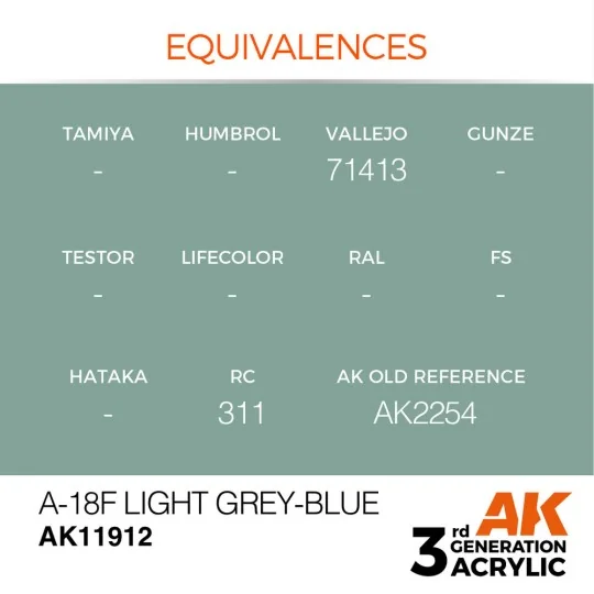 A-18f Light Grey-Blue - AK Interactive AK11912