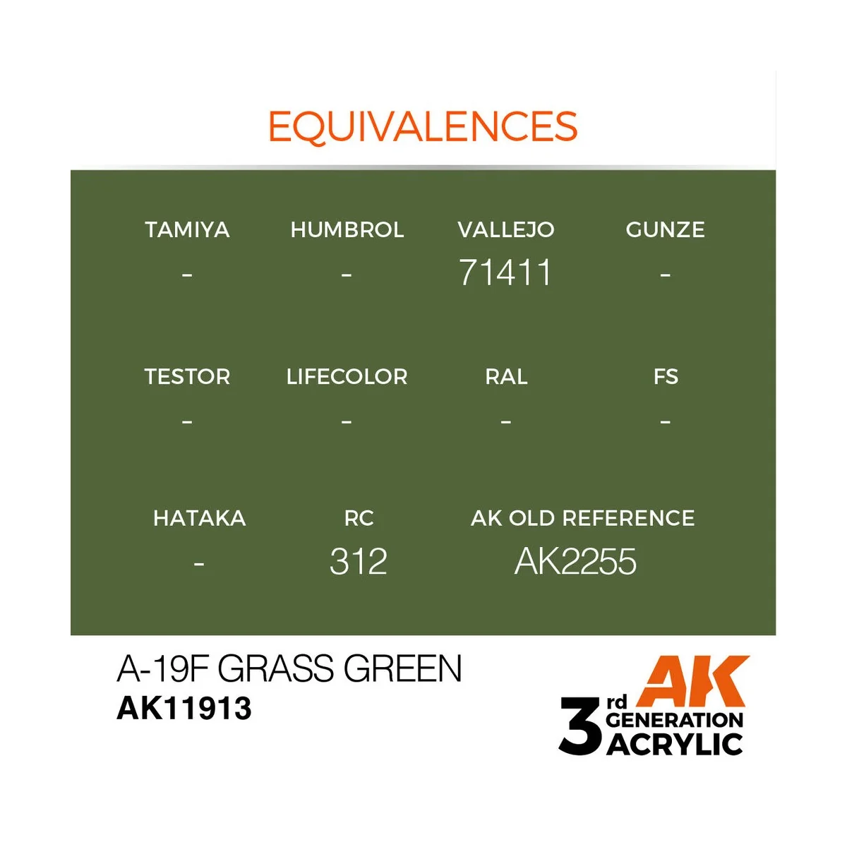 A-19f Grass Green - AK Interactive AK11913