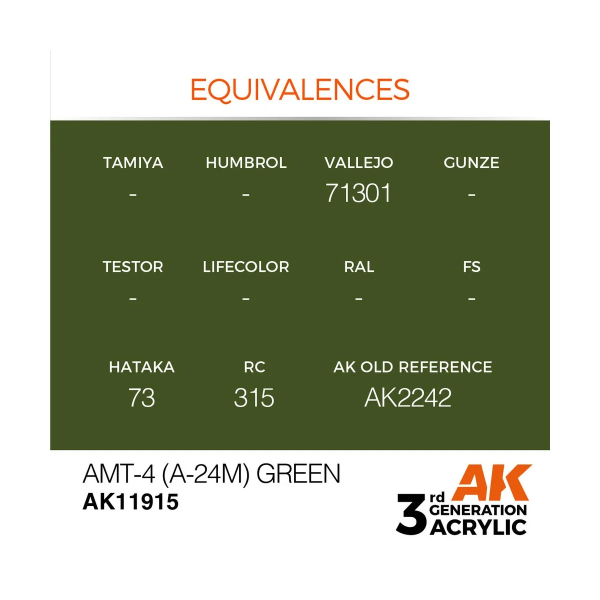 AMT-4 (A-24m) Green - AK Interactive AK11915