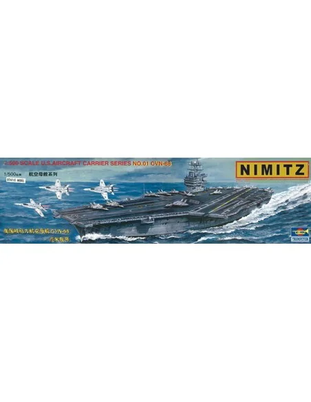 [NO_DESC] Flugzeugträger USS Nimitz CVN 68, 1/500 - Trumpeter 05201