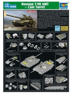 Russian T-90A MBT - Cast Turret, 1/35 - Trumpeter 05560