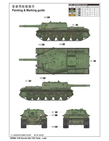 Soviet SU-152 Tank - Late, 1/35 - Trumpeter 05568