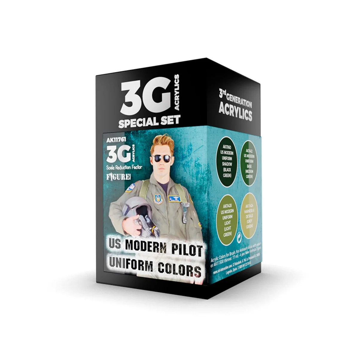 US MODERN PILOT UNIFORM COLORS 3G - AK Interactive AK11761 US MODERN PILOT UNIFORM COLORS 3G - AK Interactive AK11761