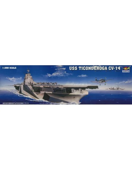 Flugzeugträger USS Ticonderoga CV-14, 1/350 - Trumpeter 05609