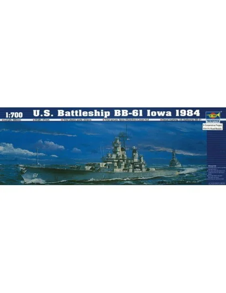 Schlachtschiff USS Iowa BB-61 1984, 1/700 - Trumpeter 05701