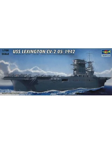 USS Lexington CV-2 05/1942 mit Flugzeugen und Wasserfläche!!!!, 1/7...