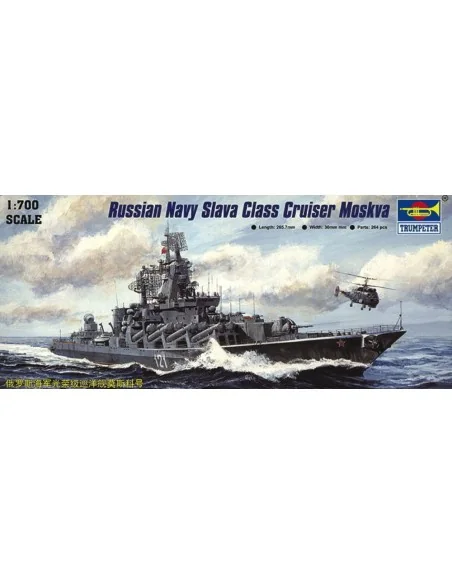 Russischer Kreuzer Moskva der Slava Klasse, 1/700 - Trumpeter 05720