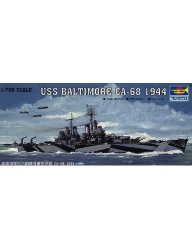 USS Baltimore CA-68 1944, 1/700 - Trumpeter 05725