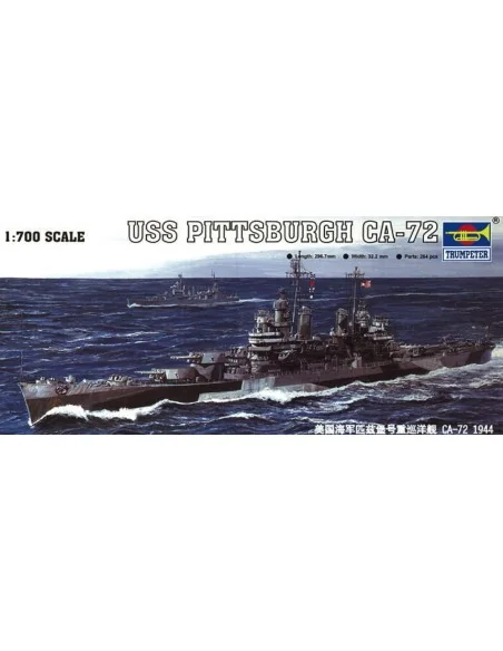 USS Pittsburgh CA-72 1944, 1/700 - Trumpeter 05726
