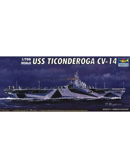 USS Ticonderoga CV-14, 1/700 - Trumpeter 05736
