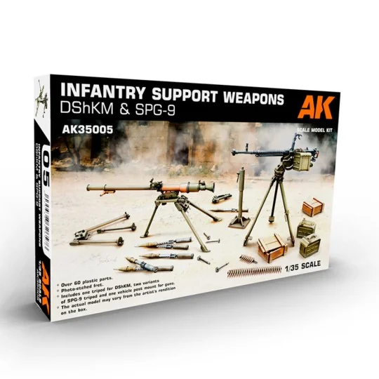 Infantry Support Weapon Set 1: DShKM & SPG-9, 1/35 - AK Interactive...