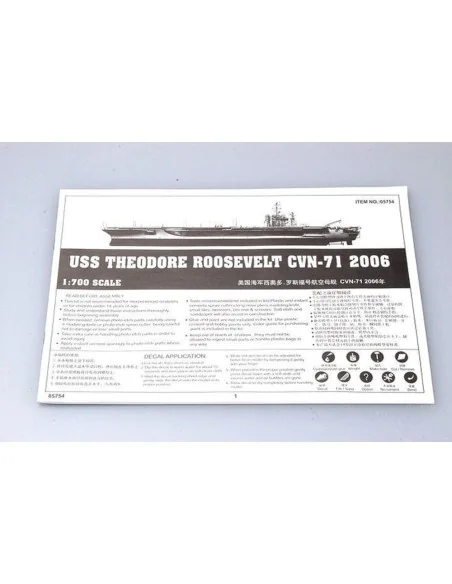 USS Theodore Roosevelt CVN-71 2006, 1/700 - Trumpeter 05754