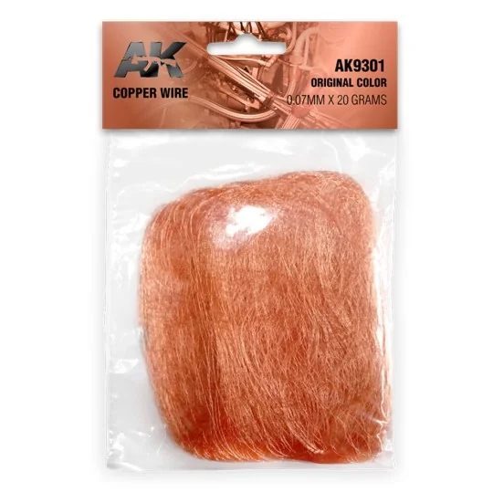 Copper Wire 0.07mm x 20 grams ORIGINAL COLOR - AK Interactive AK9301