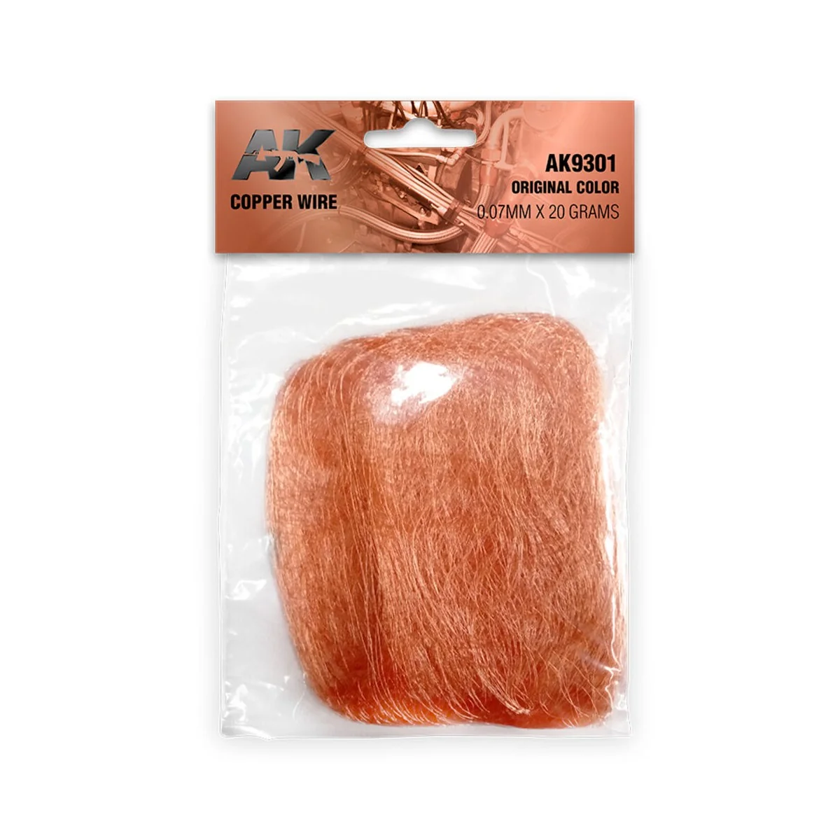 Copper Wire 0.07mm x 20 grams ORIGINAL COLOR - AK Interactive AK9301