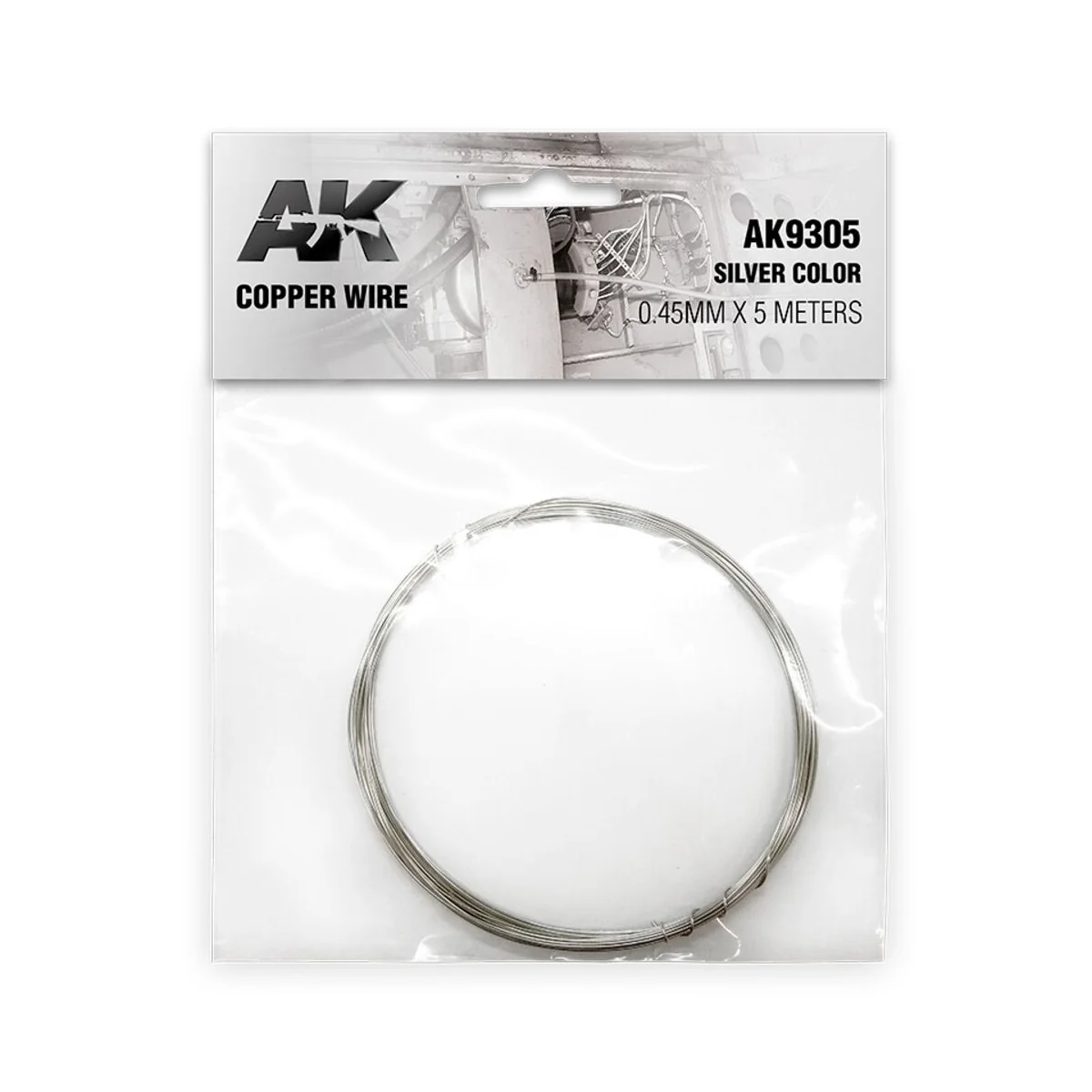 Copper Wire 0.45mm x 5 meters SILVER COLOR - AK Interactive AK9305