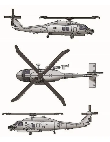 SH-60K Sea Hawk (6 aircraft), 1/350 - Trumpeter 06254