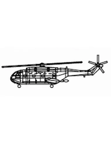 [NO_DESC] Z-8 (6 aircraft), 1/350 - Trumpeter 06267