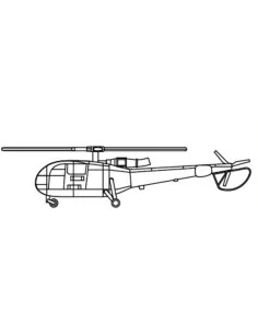 Alouette Helicopter, 1/350 - Trumpeter 06286