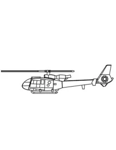 Gazelle Helicopter, 1/350 - Trumpeter 06287