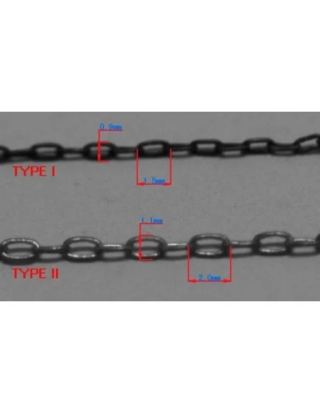 40cm universal fine chains set (2 types), 1/700 - Master Tools 06624