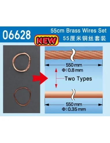55cm Brass Wire set - Master Tools 06628