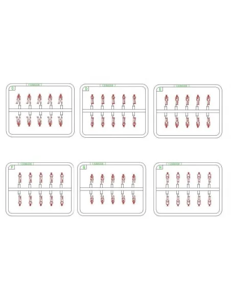 [NO_DESC] WWII US Navy Figures Set, 1/200 - Trumpeter 06633