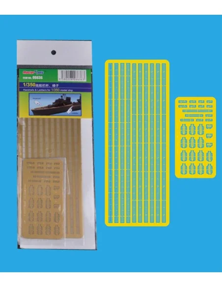 Handrails & Ladders for 1/350 model ship, 1/350 - Trumpeter 06636