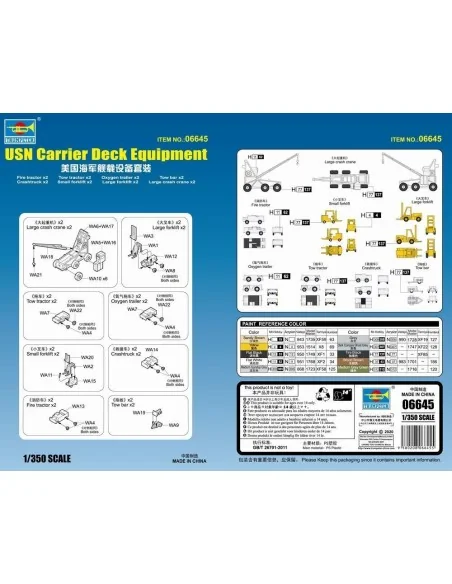 [NO_DESC] USN Carrier Deck Equipment, 1/350 - Trumpeter 06645