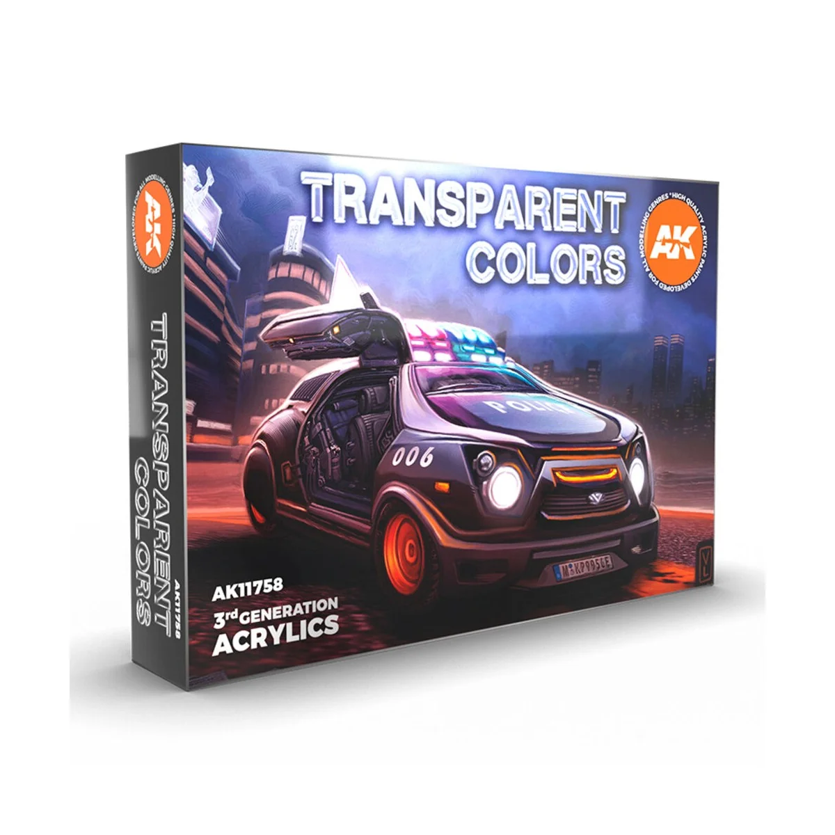 TRANSPARENT COLORS SET 3G - AK Interactive AK11758 TRANSPARENT COLORS SET 3G - AK Interactive AK11758