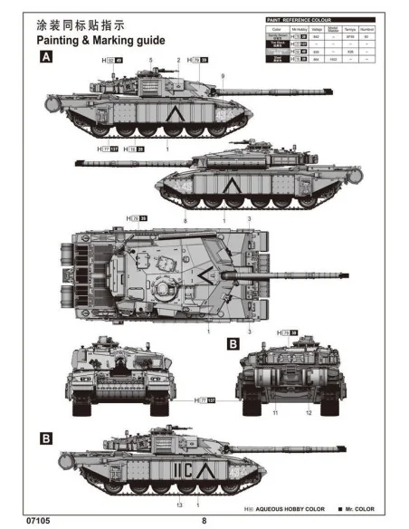 British Challenger 1MTB (Desert version), 1/72 - Trumpeter 07105