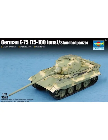 German E-75(75-100 tons)/Standardpanzer, 1/72 - Trumpeter 07125