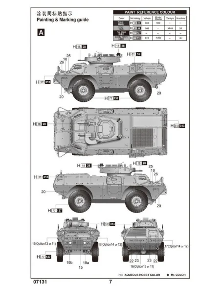 M1117 Guardian Armored Security Vehicle (ASV), 1/72 - Trumpeter 07131