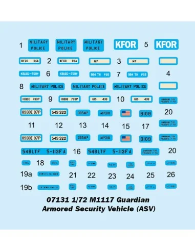 M1117 Guardian Armored Security Vehicle (ASV), 1/72 - Trumpeter 07131