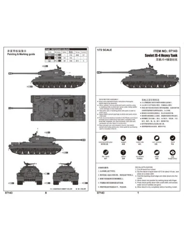 Soviet JS-4 Heavy Tank, 1/72 - Trumpeter 07143
