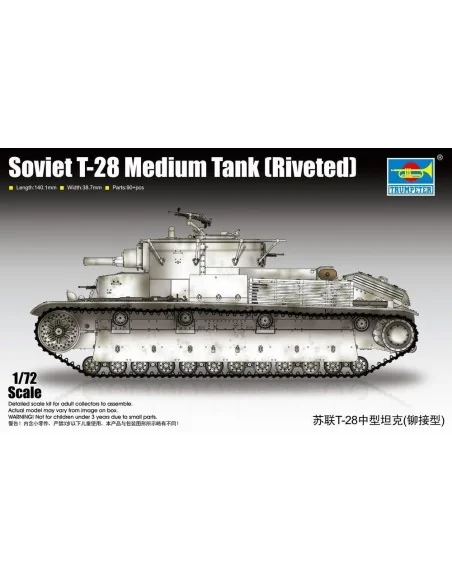 [NO_DESC] Soviet T-28 Medium Tank (Riveted), 1/72 - Trumpeter 07151