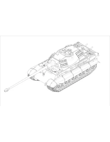 German King Tiger(Porsche turret)w.105mm kWh L/68, 1/72 - Trumpeter...