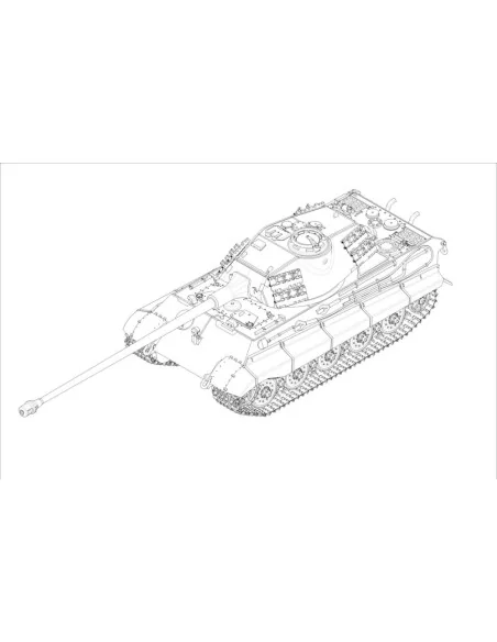 German King Tiger(Porsche turret)w.105mm kWh L/68, 1/72 - Trumpeter...