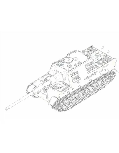 German JagdTiger with 128mm pal 44L-61, 1/72 - Trumpeter 07165