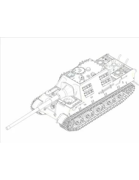 German JagdTiger with 128mm pal 44L-61, 1/72 - Trumpeter 07165